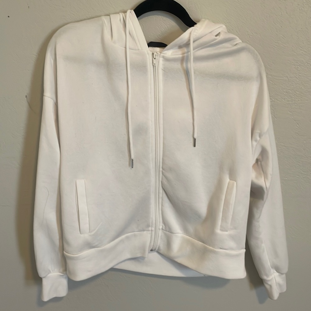 white hoodie